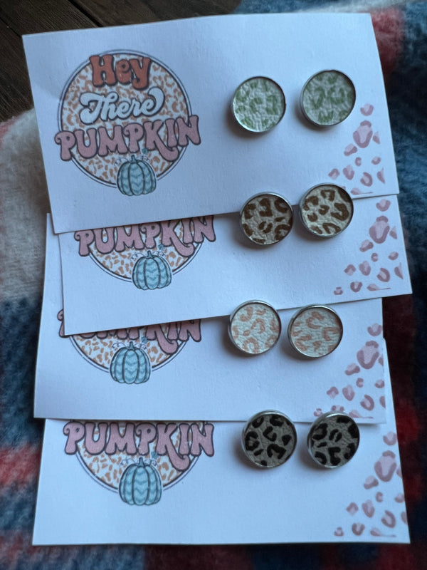 Hey There Pumpkin Studs