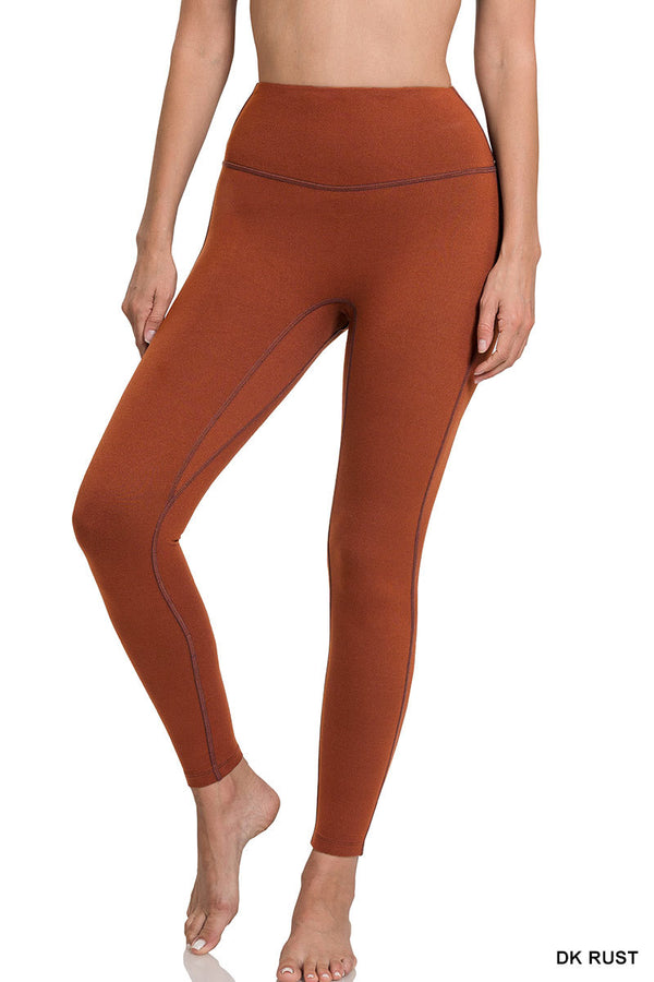 BRUSHED MICROFIBER FULL LENGTH LEGGINGS